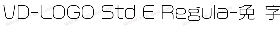 VD-LOGO Std E Regula字体转换